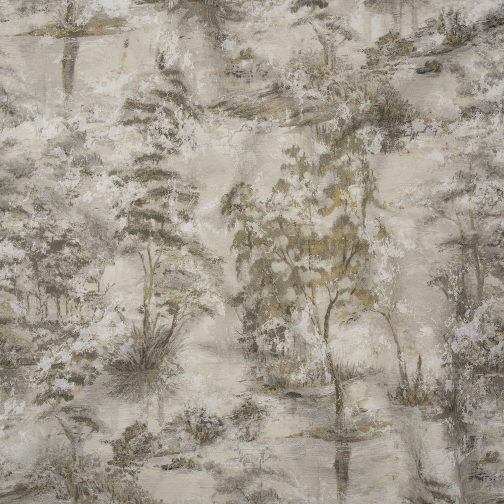 Drapery Jacquard Print - Otter Dreamy Trees - British Imported