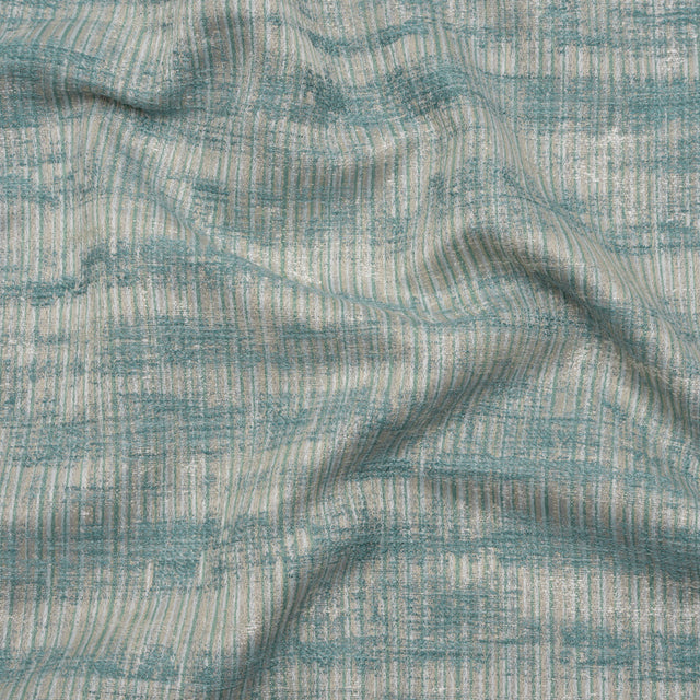 Textured Recycled Polyester Drapery Jacquard - Opal Abstract - British Imported