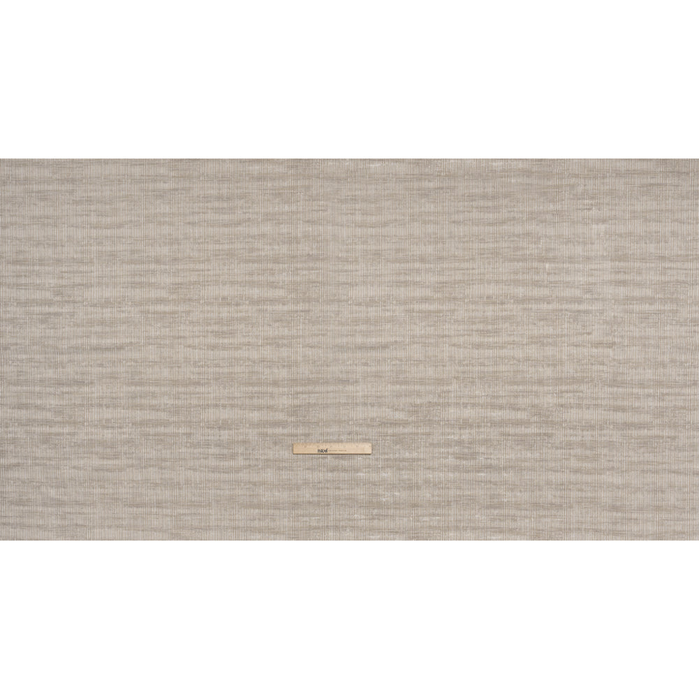 Textured Recycled Polyester Drapery Jacquard - Oyster Abstract - British Imported