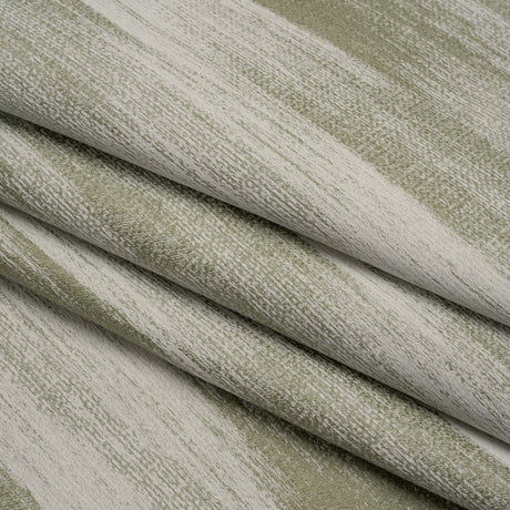 Recycled Polyester Jacquard - Ivy Brushstroke Striations - British Imported