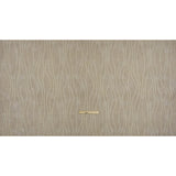 Embroidered Linen-Look Polyester Drapery Woven - Otter Leafy Wavy Lines and Watercolor Texture - British Imported