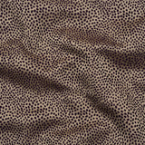 Recycled Polyester Jacquard - Aubergine Little All-Over Spots - British Imported