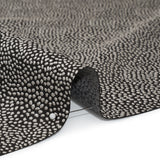 Recycled Polyester Jacquard - Grey Little All-Over Spots - British Imported