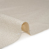 Recycled Polyester Jacquard - Ivory Little All-Over Spots - British Imported