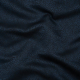 Recycled Polyester Jacquard - Midnight Little All-Over Spots - British Imported