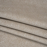 Recycled Polyester Jacquard - Nougat Little All-Over Spots - British Imported