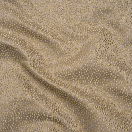 Recycled Polyester Jacquard - Taupe Little All-Over Spots - British Imported