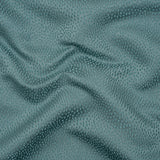 Recycled Polyester Jacquard - Teal Little All-Over Spots - British Imported