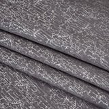 Satin-Face Jacquard - Graphite Crackle - British Imported