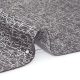 Satin-Face Jacquard - Graphite Crackle - British Imported
