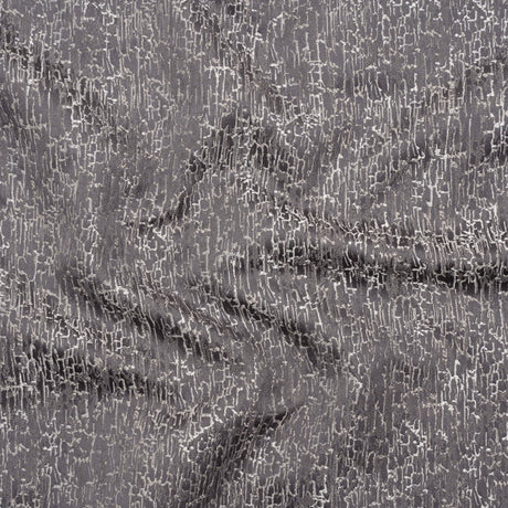 Satin-Face Jacquard - Graphite Crackle - British Imported