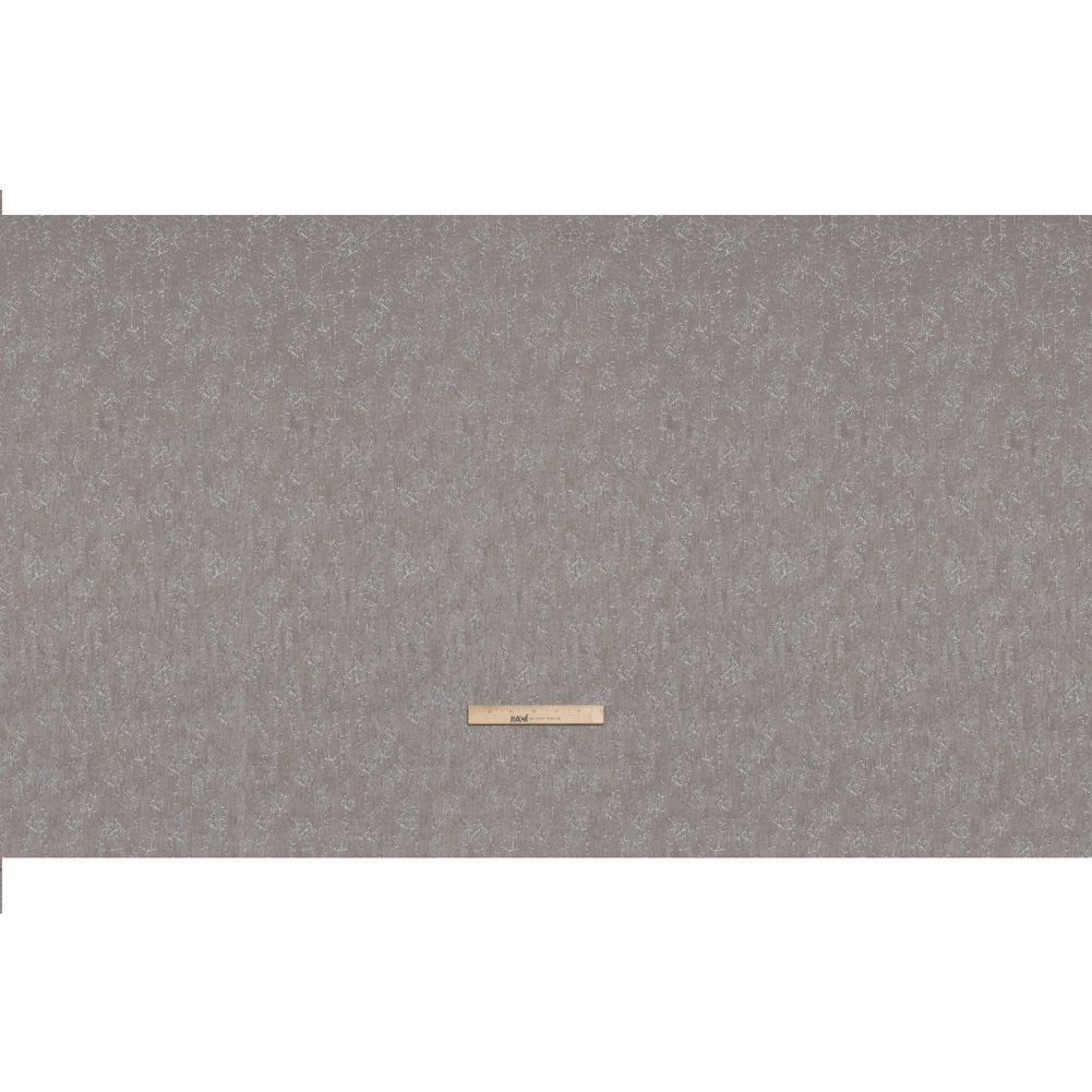 Satin-Face Jacquard - Putty Crackle - British Imported