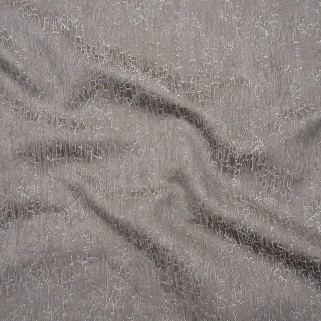 Satin-Face Jacquard - Putty Crackle - British Imported