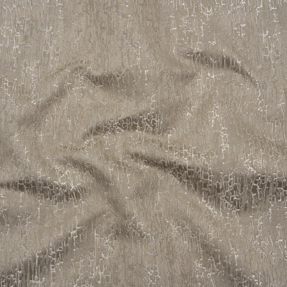 Satin-Face Jacquard - Truffle Crackle - British Imported
