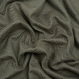 Herringbone Chevrons Recycled Polyester and Cotton Drapery Jacquard - Ocean - British Imported