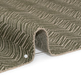 Herringbone Chevrons Recycled Polyester and Cotton Drapery Jacquard - Spruce - British Imported