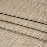 Rows of Spots Recycled Polyester and Cotton Drapery Jacquard - Flax - British Imported