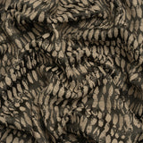 Rows of Spots Recycled Polyester and Cotton Drapery Jacquard - Noir - British Imported