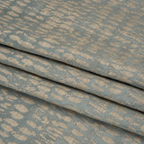 Rows of Spots Recycled Polyester and Cotton Drapery Jacquard - Ocean - British Imported