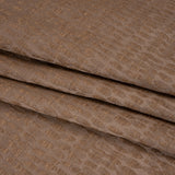 Rows of Spots Recycled Polyester and Cotton Drapery Jacquard - Rosewood - British Imported