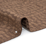 Rows of Spots Recycled Polyester and Cotton Drapery Jacquard - Rosewood - British Imported