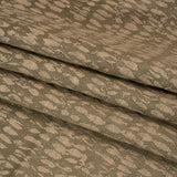 Rows of Spots Recycled Polyester and Cotton Drapery Jacquard - Taupe - British Imported