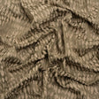 Rows of Spots Recycled Polyester and Cotton Drapery Jacquard - Taupe - British Imported
