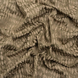 Rows of Spots Recycled Polyester and Cotton Drapery Jacquard - Taupe - British Imported