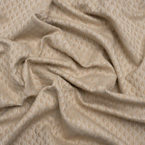 Honeycomb Stripes Recycled Polyester and Cotton Drapery Jacquard - Flax - British Imported