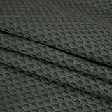 Honeycomb Stripes Recycled Polyester and Cotton Drapery Jacquard - Marine - British Imported