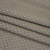Honeycomb Stripes Recycled Polyester and Cotton Drapery Jacquard - Mineral - British Imported