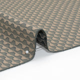 Honeycomb Stripes Recycled Polyester and Cotton Drapery Jacquard - Mineral - British Imported