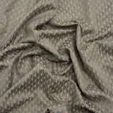 Honeycomb Stripes Recycled Polyester and Cotton Drapery Jacquard - Mineral - British Imported