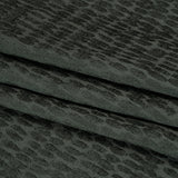 Rows of Spots Recycled Polyester Chenille Drapery Jacquard - Marine - British Imported