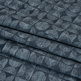 Circles and Slices Recycled Polyester and Cotton Drapery Jacquard - Danube - British Imported