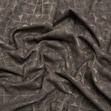 Circles and Slices Recycled Polyester and Cotton Drapery Jacquard - Flint - British Imported