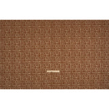 Circles and Slices Recycled Polyester and Cotton Drapery Jacquard - Ginger - British Imported