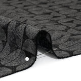 Circles and Slices Recycled Polyester and Cotton Drapery Jacquard - Ink - British Imported