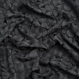 Circles and Slices Recycled Polyester and Cotton Drapery Jacquard - Ink - British Imported