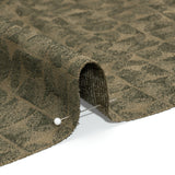 Circles and Slices Recycled Polyester and Cotton Drapery Jacquard - Olive - British Imported