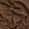 Circles and Slices Recycled Polyester and Cotton Drapery Jacquard - Paprika - British Imported