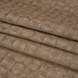 Circles and Slices Recycled Polyester and Cotton Drapery Jacquard - Rosewood - British Imported