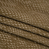Stairstep Zig Zags Recycled Polyester and Cotton Drapery Jacquard - Brass - British Imported