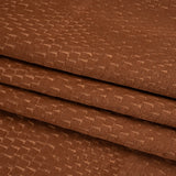 Stairstep Zig Zags Recycled Polyester and Cotton Drapery Jacquard - Henna - British Imported