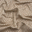 Stairstep Zig Zags Recycled Polyester and Cotton Drapery Jacquard - Sepia - British Imported