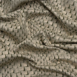 Stairstep Zig Zags Recycled Polyester and Cotton Drapery Jacquard - Spruce - British Imported