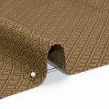 Diamond Tiles Recycled Polyester and Cotton Drapery Jacquard - Brass - British Imported