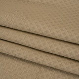 Diamond Tiles Recycled Polyester and Cotton Drapery Jacquard - Putty - British Imported