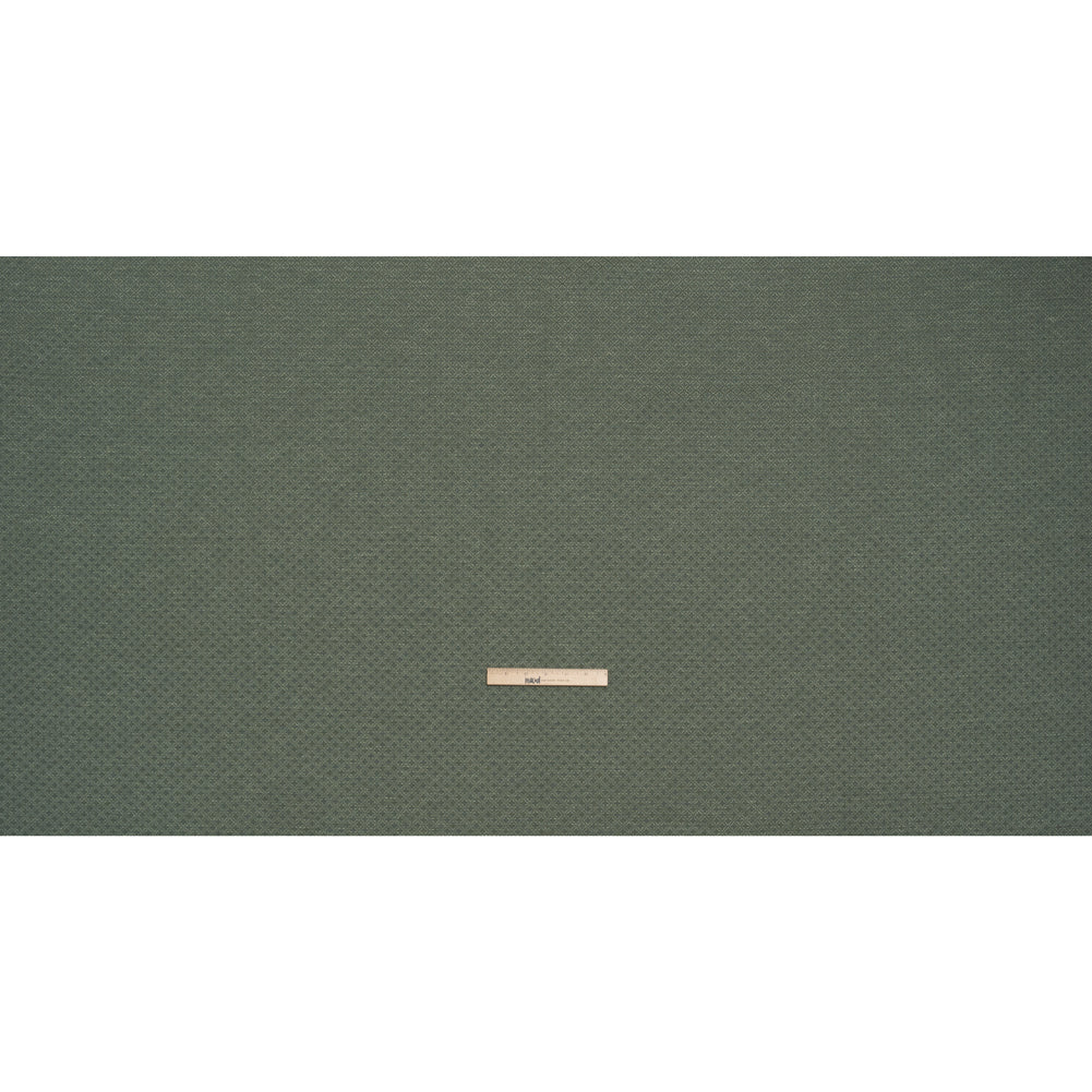 Diamond Tiles Recycled Polyester and Cotton Drapery Jacquard - Teal - British Imported