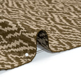 Geometric Recycled Polyester and Cotton Drapery Jacquard - Brass - British Imported